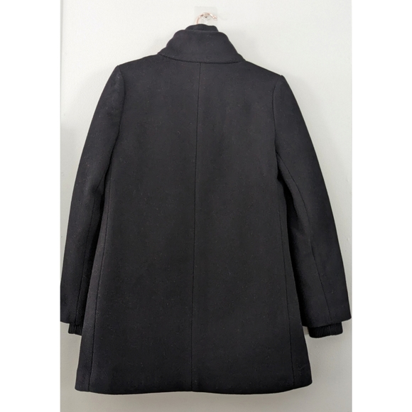 NWT J.Crew Black Lodge Italian Wool Silk Lined Jacket SZ 4 - Picture 8 of 8